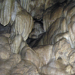 Cave formations inside Oregon Caves.